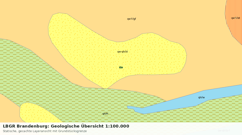 Statische Kartenansicht: LBGR Brandenburg: Geologische Übersicht 1:100.000