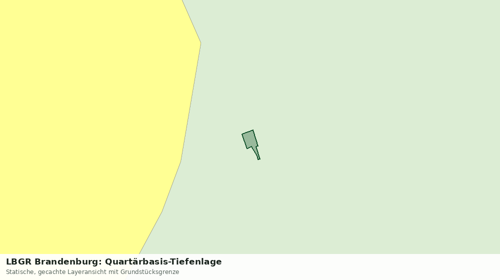 Statische Kartenansicht: LBGR Brandenburg: Quartärbasis-Tiefenlage