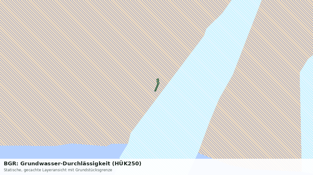 Statische Kartenansicht: BGR: Grundwasser-Durchlässigkeit (HÜK250)