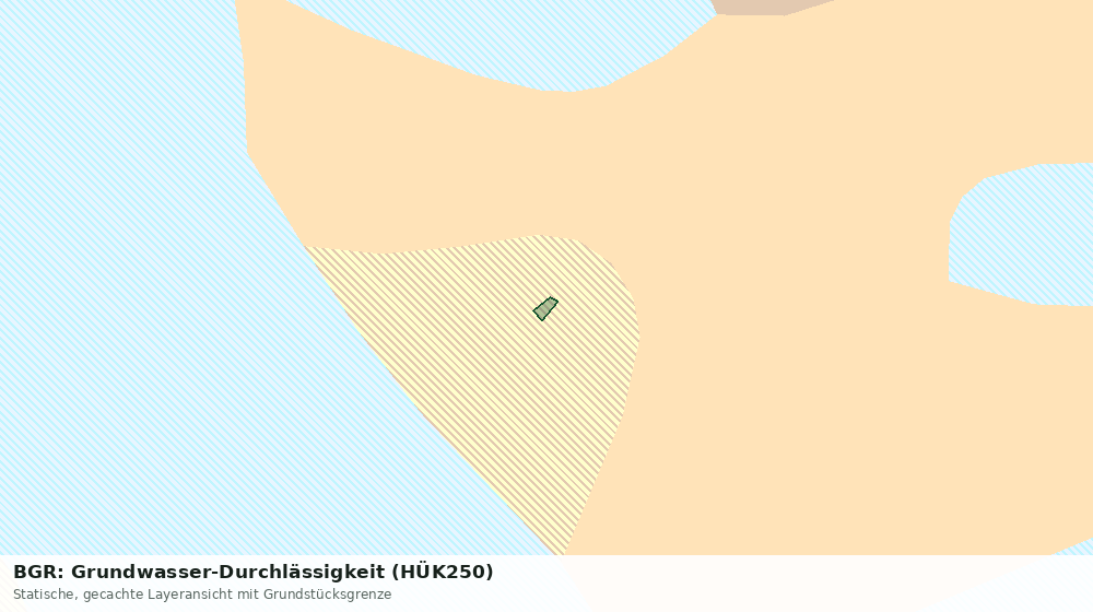 Statische Kartenansicht: BGR: Grundwasser-Durchlässigkeit (HÜK250)