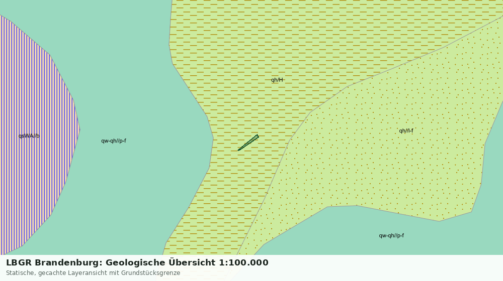 Statische Kartenansicht: LBGR Brandenburg: Geologische Übersicht 1:100.000