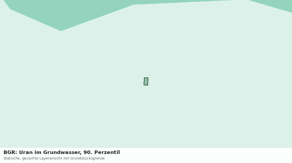 Statische Kartenansicht: BGR: Uran im Grundwasser, 90. Perzentil