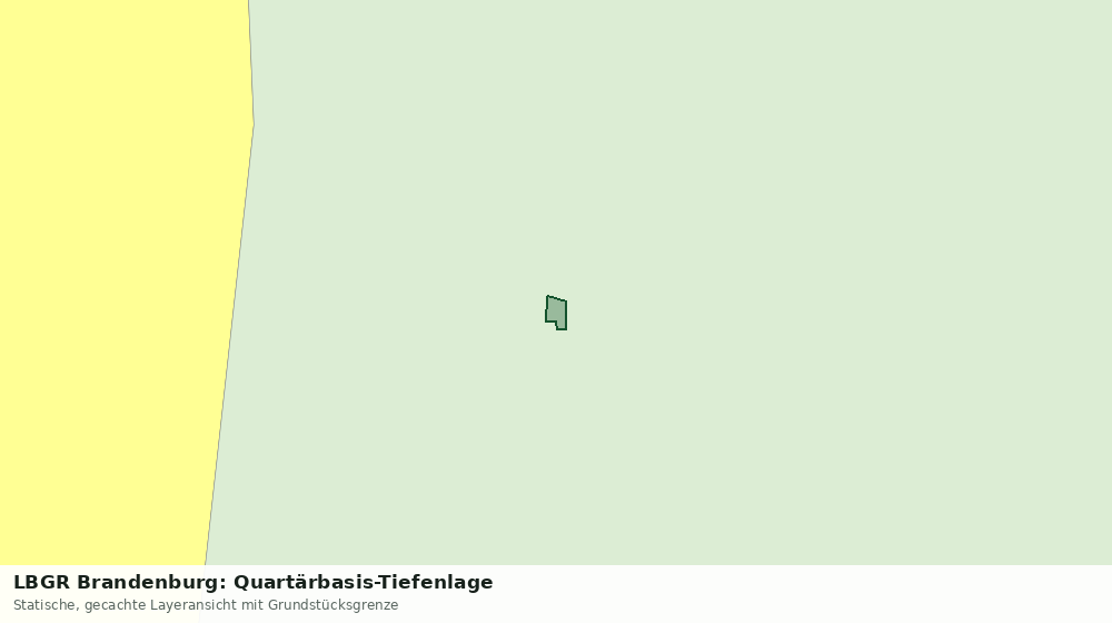 Statische Kartenansicht: LBGR Brandenburg: Quartärbasis-Tiefenlage