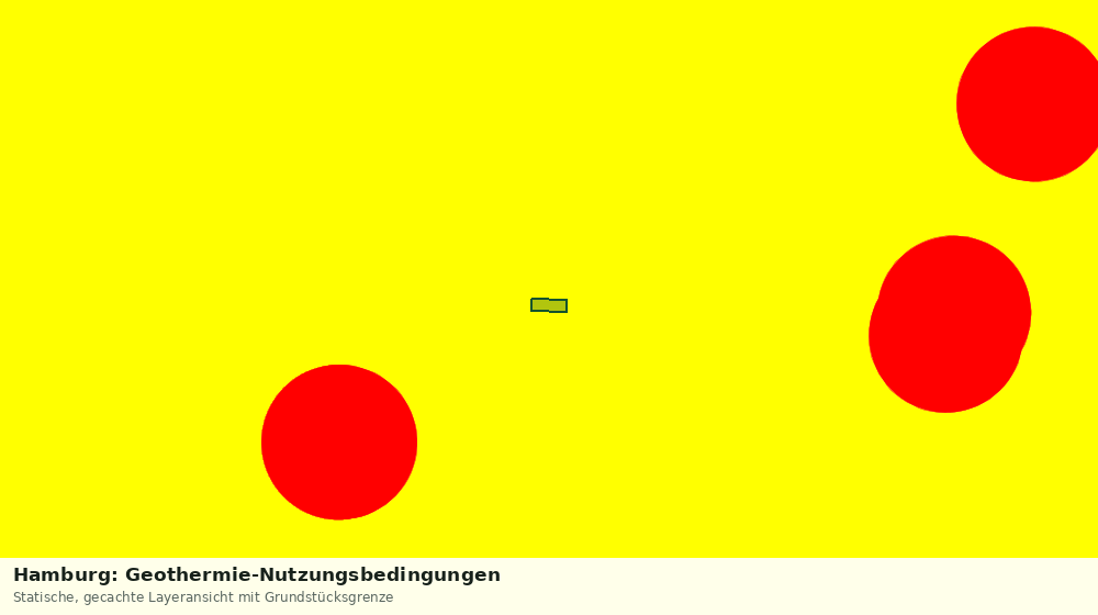 Statische Kartenansicht: Hamburg: Geothermie-Nutzungsbedingungen