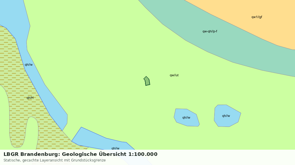 Statische Kartenansicht: LBGR Brandenburg: Geologische Übersicht 1:100.000