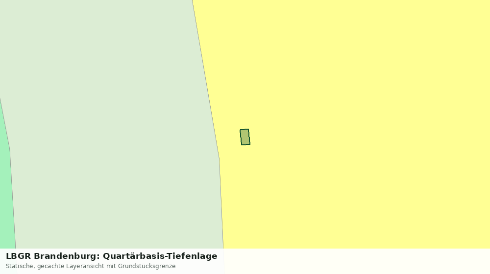 Statische Kartenansicht: LBGR Brandenburg: Quartärbasis-Tiefenlage