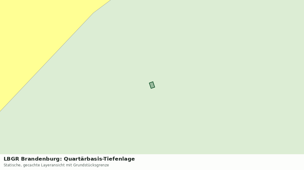 Statische Kartenansicht: LBGR Brandenburg: Quartärbasis-Tiefenlage