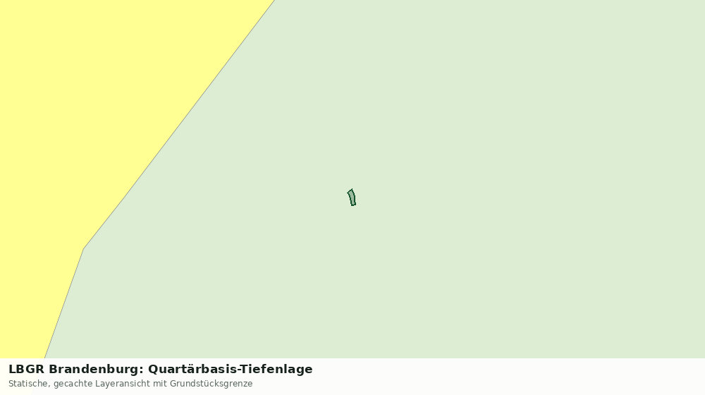 Statische Kartenansicht: LBGR Brandenburg: Quartärbasis-Tiefenlage