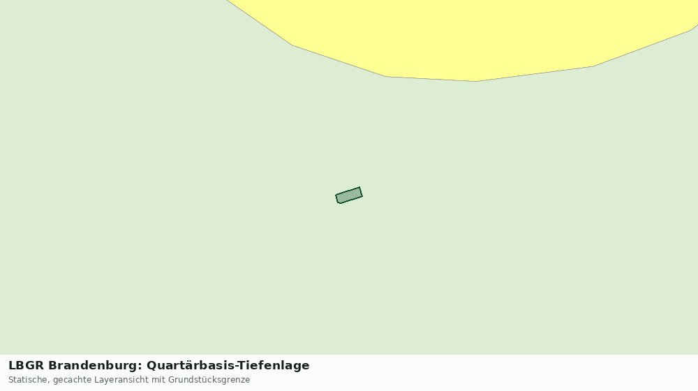 Statische Kartenansicht: LBGR Brandenburg: Quartärbasis-Tiefenlage