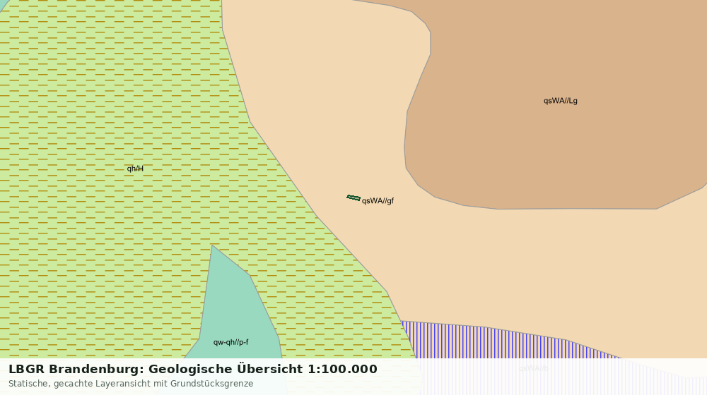 Statische Kartenansicht: LBGR Brandenburg: Geologische Übersicht 1:100.000