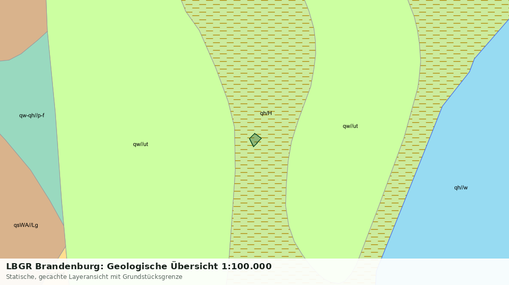 Statische Kartenansicht: LBGR Brandenburg: Geologische Übersicht 1:100.000