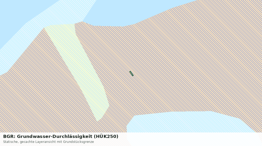 Statische Kartenansicht: BGR: Grundwasser-Durchlässigkeit (HÜK250)