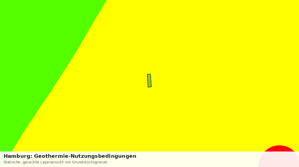 Statische Kartenansicht: Hamburg: Geothermie-Nutzungsbedingungen