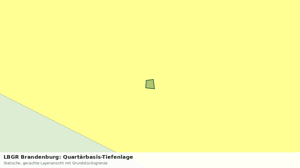 Statische Kartenansicht: LBGR Brandenburg: Quartärbasis-Tiefenlage