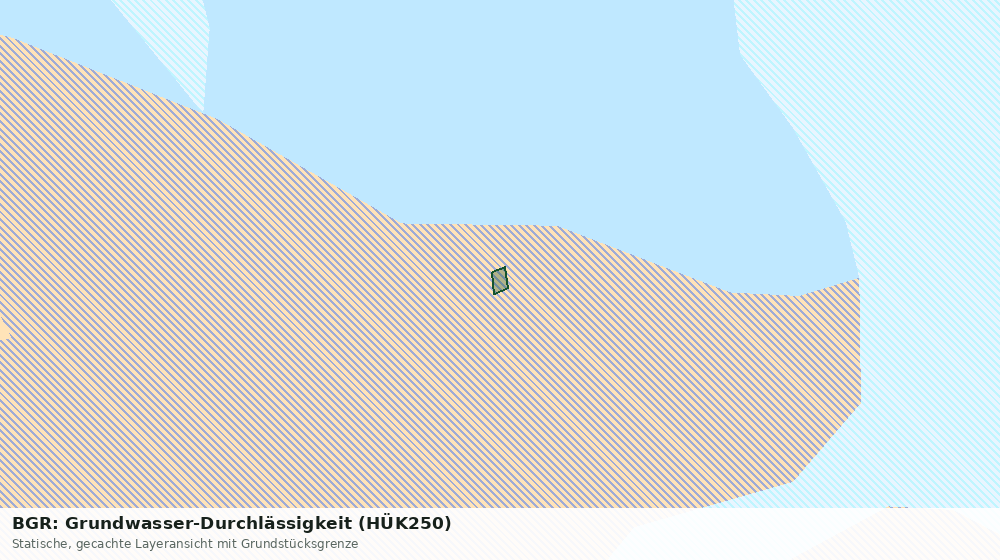 Statische Kartenansicht: BGR: Grundwasser-Durchlässigkeit (HÜK250)