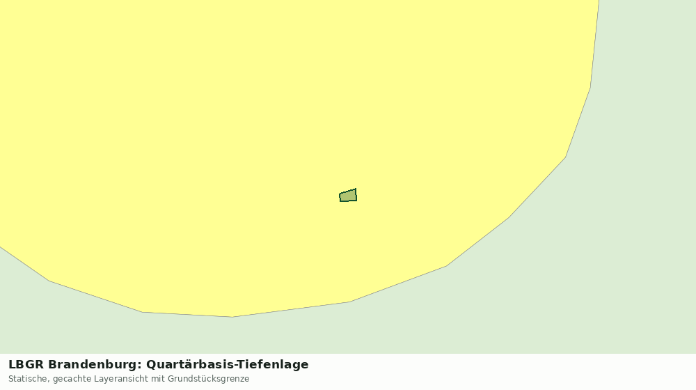 Statische Kartenansicht: LBGR Brandenburg: Quartärbasis-Tiefenlage