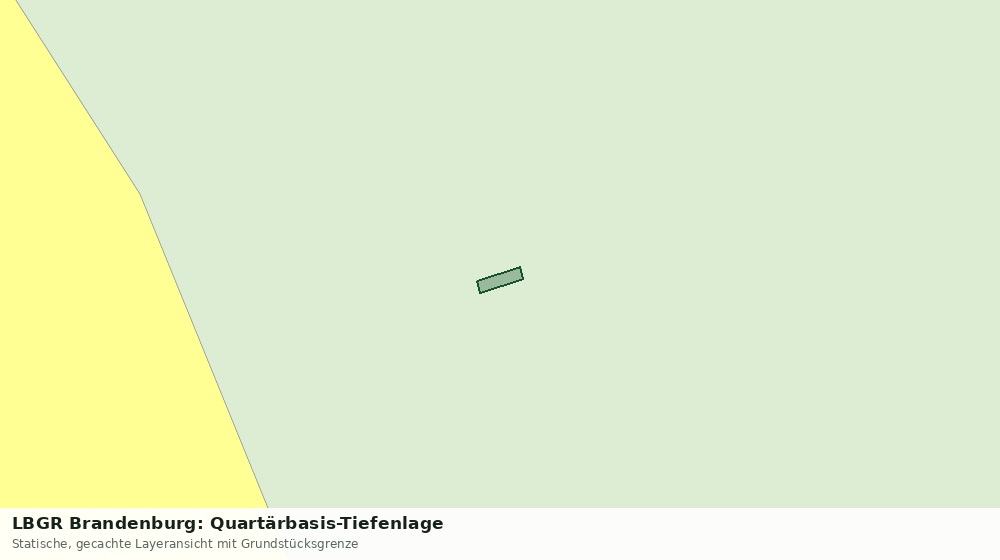 Statische Kartenansicht: LBGR Brandenburg: Quartärbasis-Tiefenlage