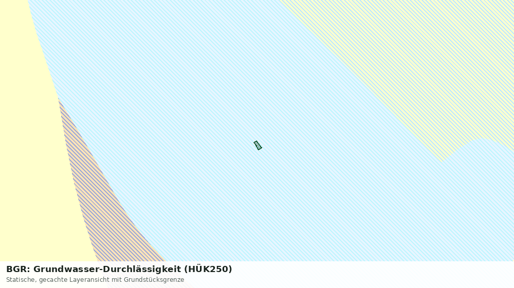 Statische Kartenansicht: BGR: Grundwasser-Durchlässigkeit (HÜK250)