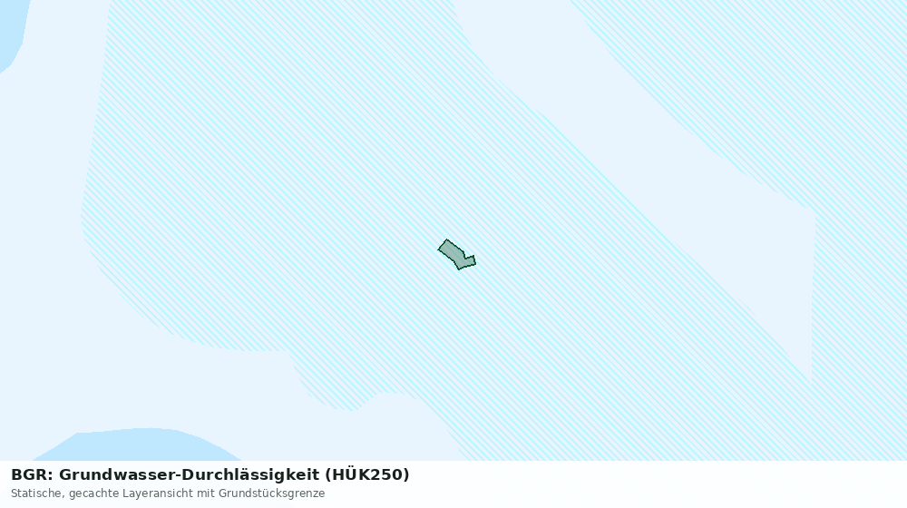 Statische Kartenansicht: BGR: Grundwasser-Durchlässigkeit (HÜK250)