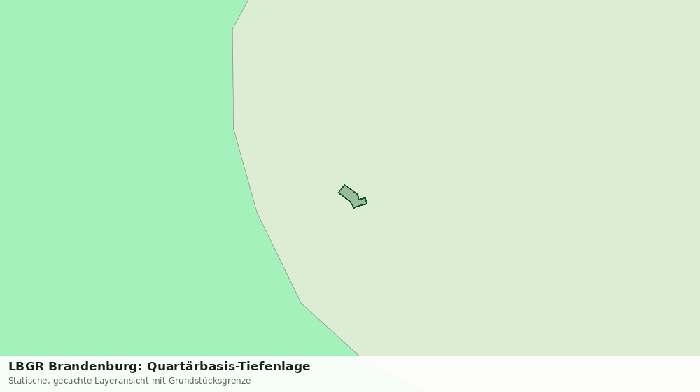 Statische Kartenansicht: LBGR Brandenburg: Quartärbasis-Tiefenlage