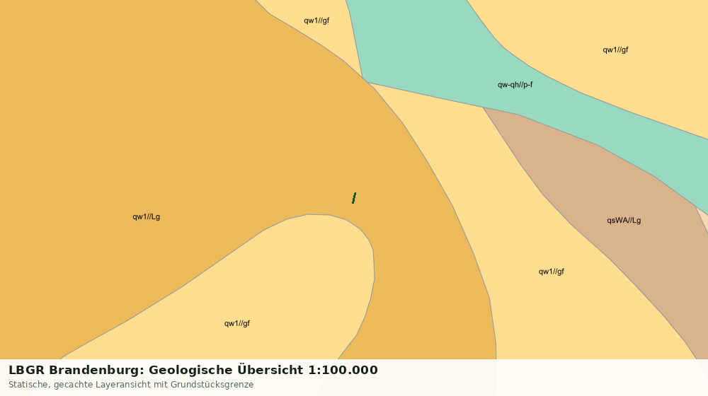 Statische Kartenansicht: LBGR Brandenburg: Geologische Übersicht 1:100.000