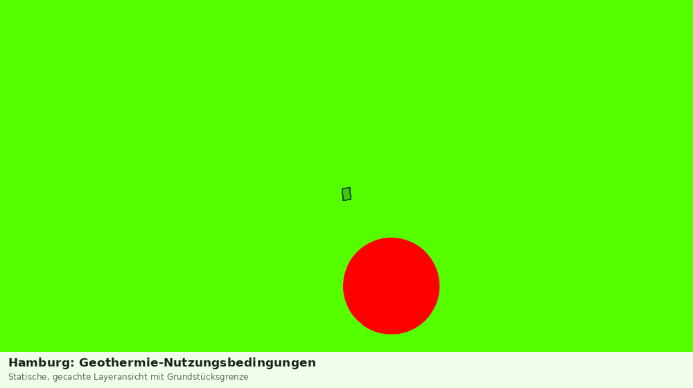 Statische Kartenansicht: Hamburg: Geothermie-Nutzungsbedingungen