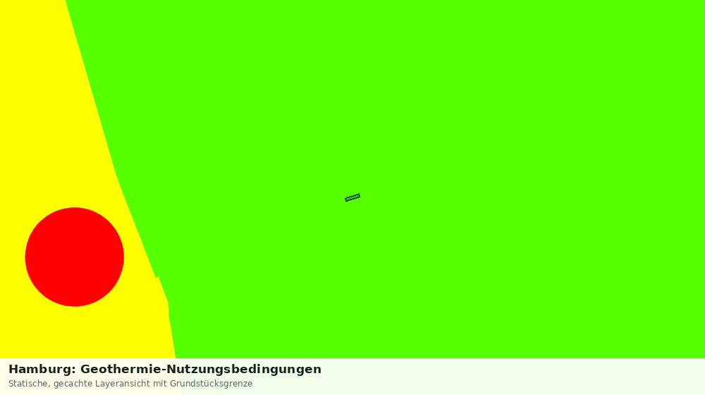Statische Kartenansicht: Hamburg: Geothermie-Nutzungsbedingungen