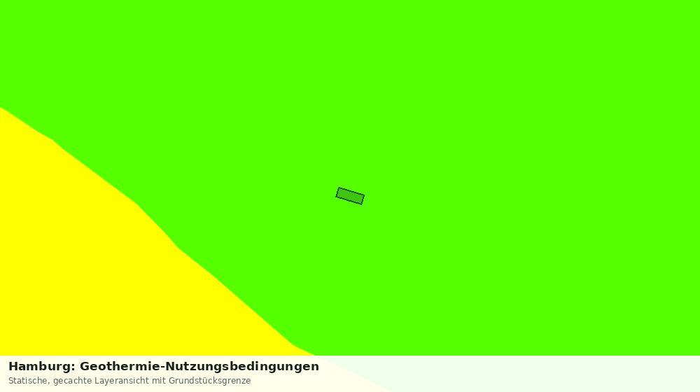 Statische Kartenansicht: Hamburg: Geothermie-Nutzungsbedingungen