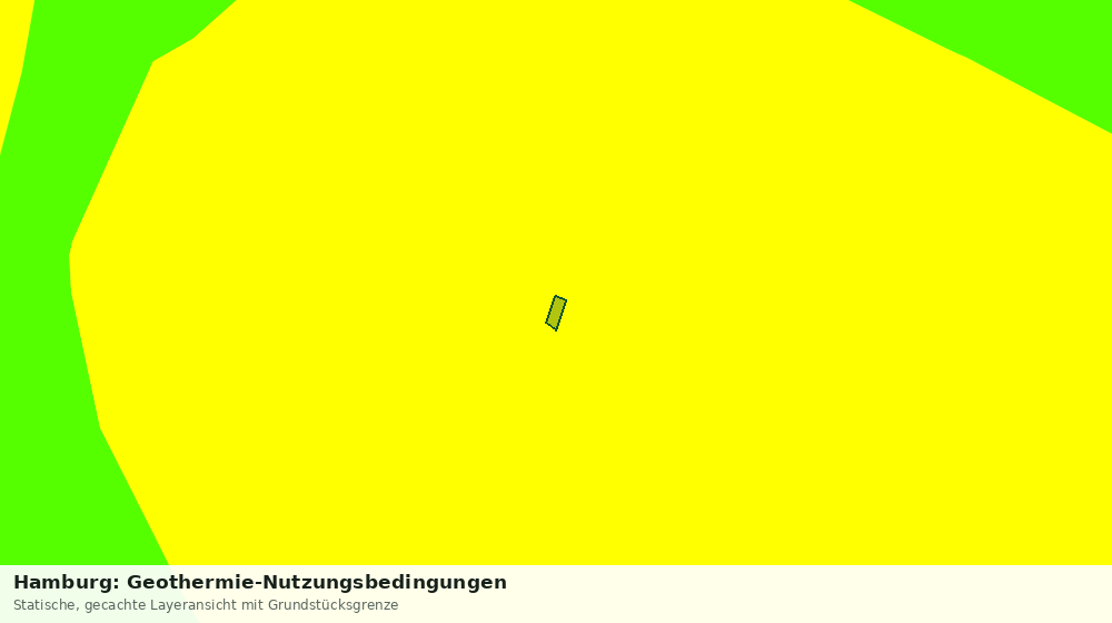 Statische Kartenansicht: Hamburg: Geothermie-Nutzungsbedingungen