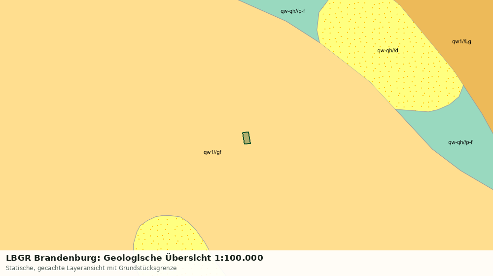 Statische Kartenansicht: LBGR Brandenburg: Geologische Übersicht 1:100.000