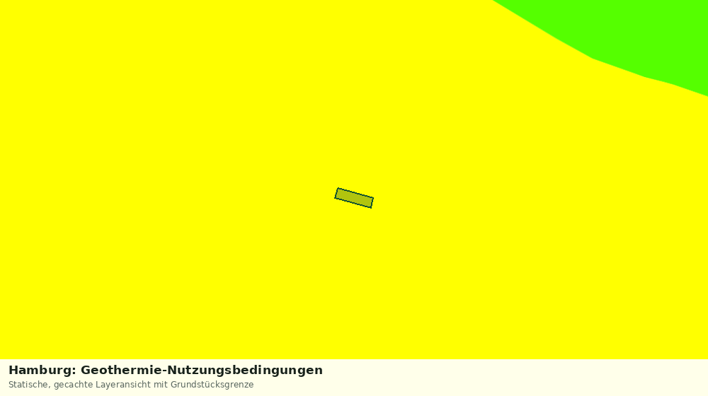 Statische Kartenansicht: Hamburg: Geothermie-Nutzungsbedingungen