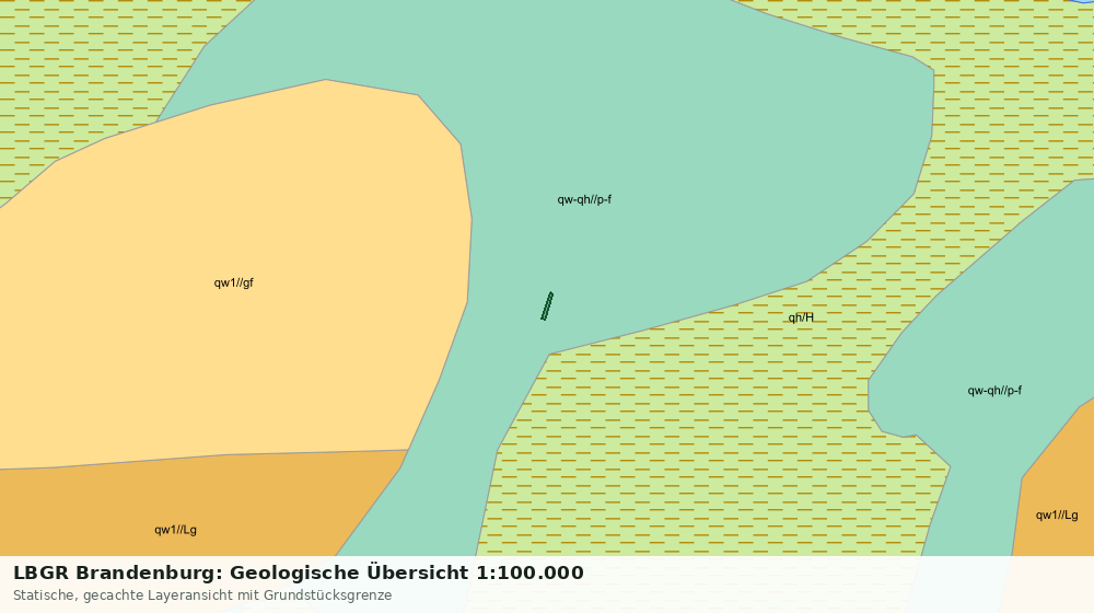 Statische Kartenansicht: LBGR Brandenburg: Geologische Übersicht 1:100.000