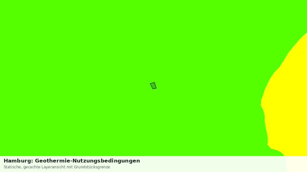 Statische Kartenansicht: Hamburg: Geothermie-Nutzungsbedingungen