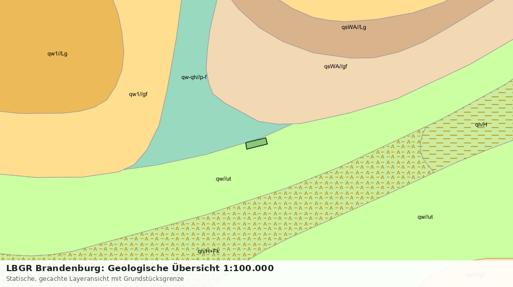 Statische Kartenansicht: LBGR Brandenburg: Geologische Übersicht 1:100.000