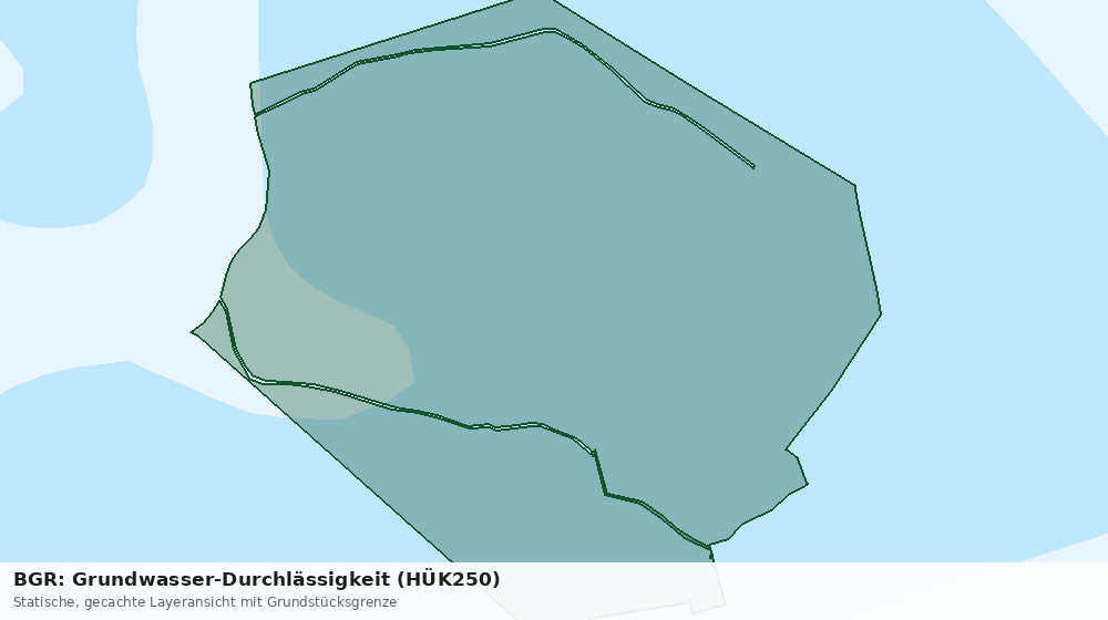 Statische Kartenansicht: BGR: Grundwasser-Durchlässigkeit (HÜK250)