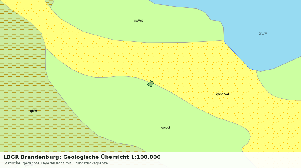 Statische Kartenansicht: LBGR Brandenburg: Geologische Übersicht 1:100.000
