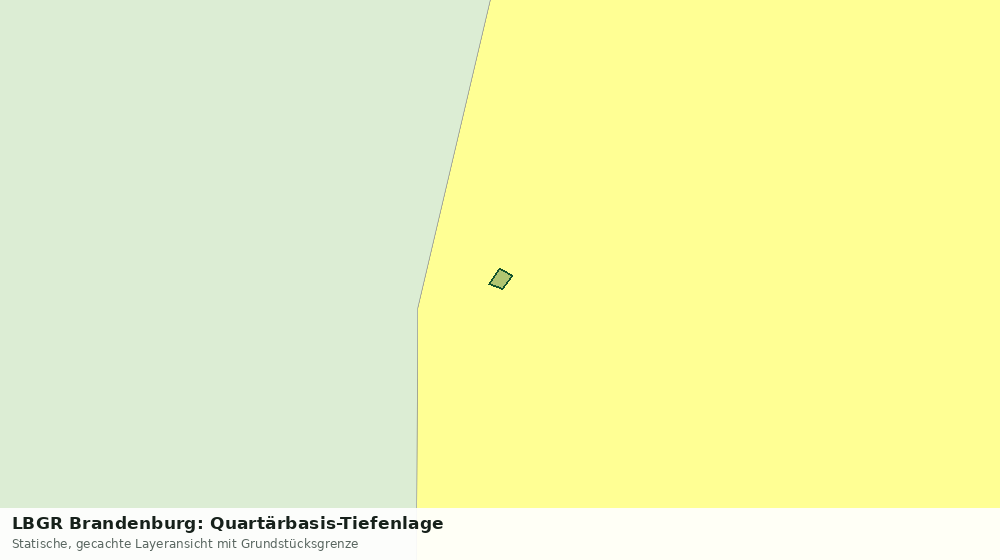 Statische Kartenansicht: LBGR Brandenburg: Quartärbasis-Tiefenlage
