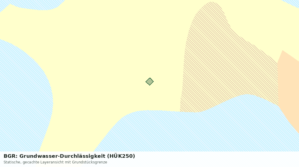 Statische Kartenansicht: BGR: Grundwasser-Durchlässigkeit (HÜK250)