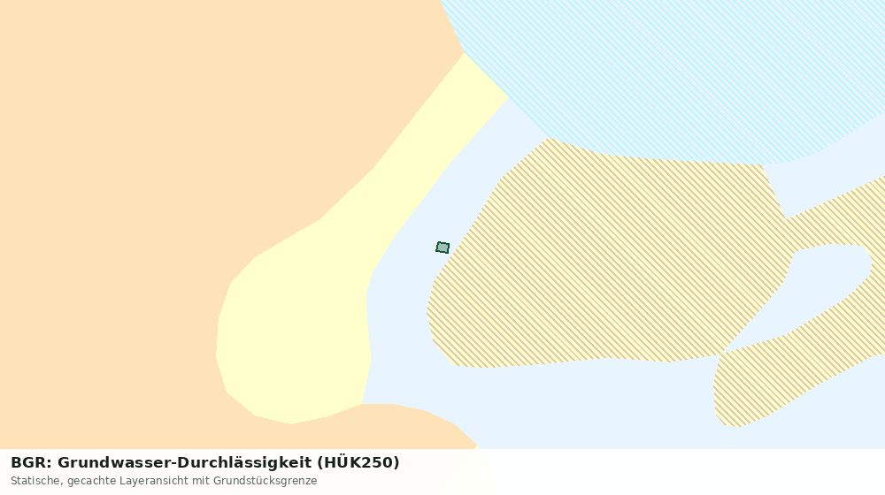Statische Kartenansicht: BGR: Grundwasser-Durchlässigkeit (HÜK250)