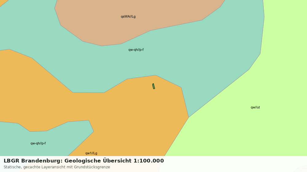 Statische Kartenansicht: LBGR Brandenburg: Geologische Übersicht 1:100.000