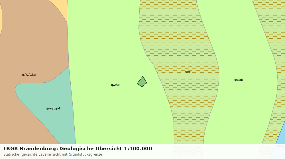 Statische Kartenansicht: LBGR Brandenburg: Geologische Übersicht 1:100.000