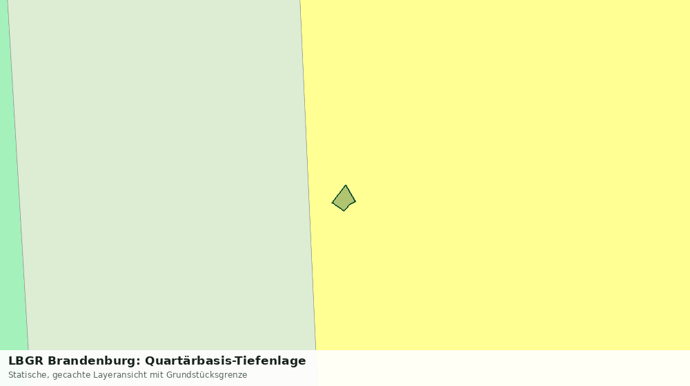 Statische Kartenansicht: LBGR Brandenburg: Quartärbasis-Tiefenlage