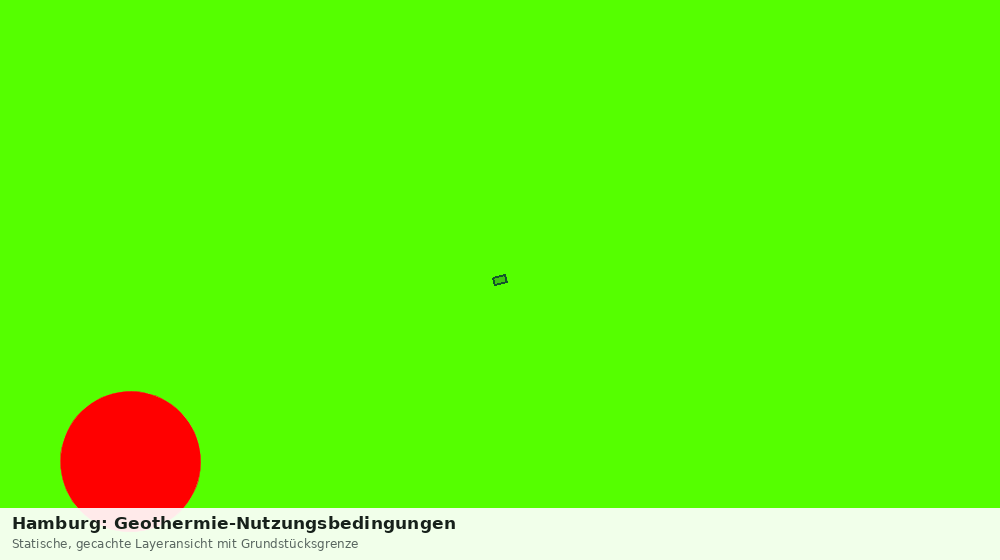 Statische Kartenansicht: Hamburg: Geothermie-Nutzungsbedingungen