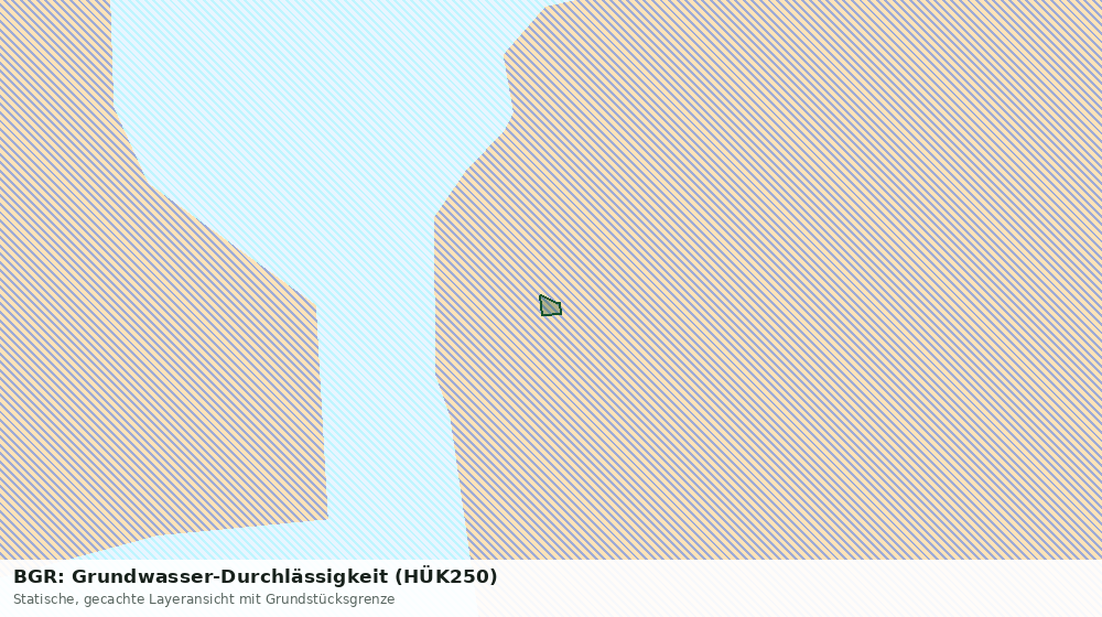 Statische Kartenansicht: BGR: Grundwasser-Durchlässigkeit (HÜK250)