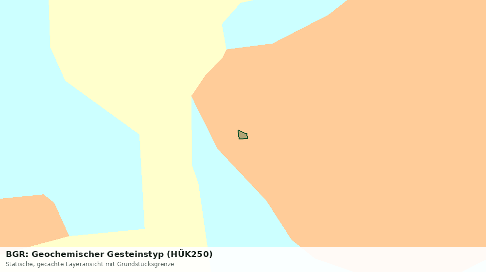 Statische Kartenansicht: BGR: Geochemischer Gesteinstyp (HÜK250)