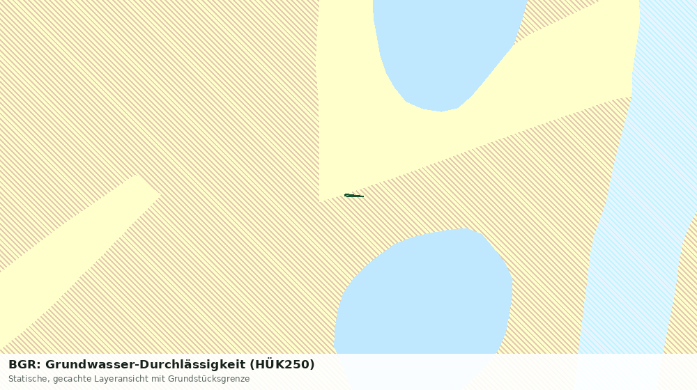Statische Kartenansicht: BGR: Grundwasser-Durchlässigkeit (HÜK250)