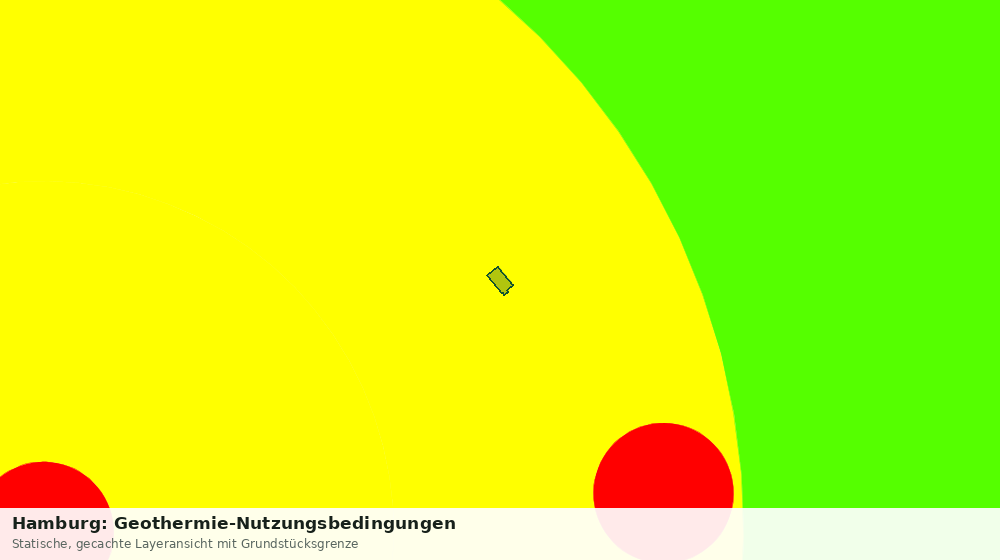 Statische Kartenansicht: Hamburg: Geothermie-Nutzungsbedingungen