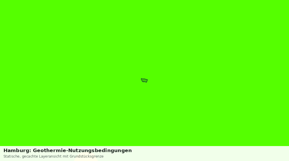 Statische Kartenansicht: Hamburg: Geothermie-Nutzungsbedingungen