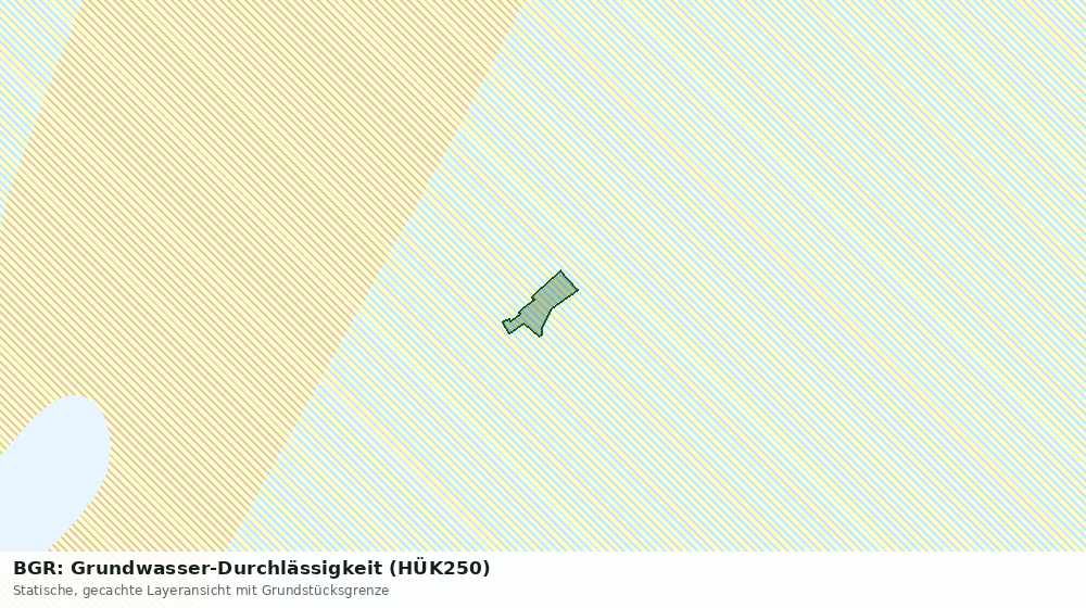Statische Kartenansicht: BGR: Grundwasser-Durchlässigkeit (HÜK250)