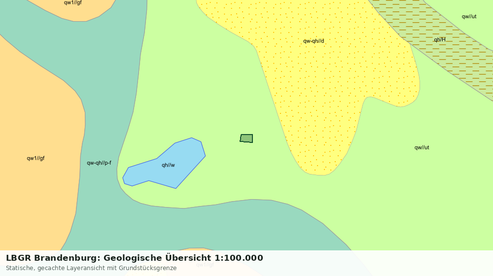 Statische Kartenansicht: LBGR Brandenburg: Geologische Übersicht 1:100.000